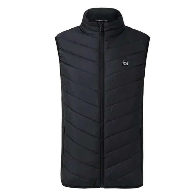 Men USB Infrared 17 Heating Areas Vest Jacket Men Winter Electric Heated Vest Waistcoat for Sports Hiking Oversized 5XL